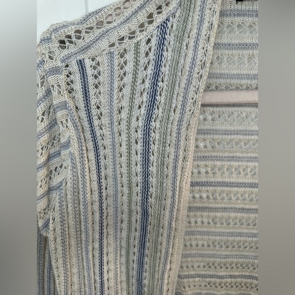 NIC + ZOE Size Medium COURTYARD DRAPEY KNIT CARDIGAN SWEATER IN MULT - Picture 8 of 10